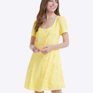 Bonnie Mini Dress in Golden Floral - Draper James, size 4